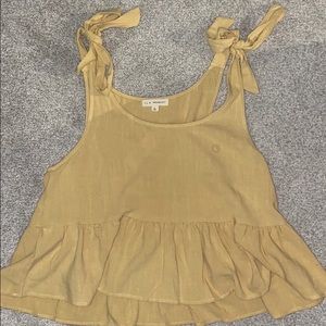LA Hearts yellow ribbon tank